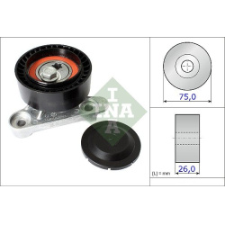 įtempiklio skriemulys, V formos rumbuotas diržas
                                Schaeffler INA                            