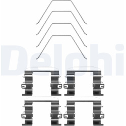 priedų komplektas, diskinių stabdžių trinkelės
                                DELPHI                                LX0