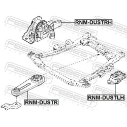 montavimas, neautomatinė transmisija
                                FEBEST                                RNM-DUSTLH, Nenur