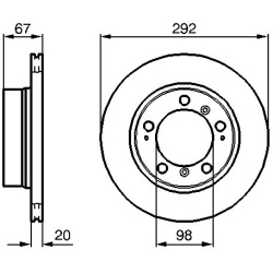 stabdžių diskas (1vnt)
                                BOSCH                                0986479079, BOSCH, 0986479079, 
