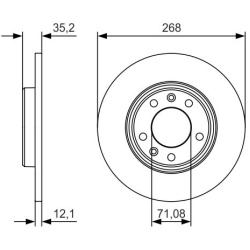 stabdžių diskas (1vnt)
                                BOSCH                                0986479C24, BOSCH, 0986479C24, 