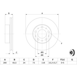 stabdžių diskas (1vnt)
                                BOSCH                                0986479B96, BOSCH, 0986479B96, 