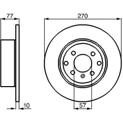 stabdžių diskas (1vnt)
                                BOSCH                                0986478504, BOSCH, 0986478504, 