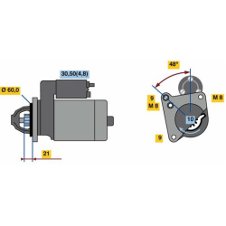 Starteris
                                BOSCH                                0001107110, BOSCH, 0001107110, auto detalė