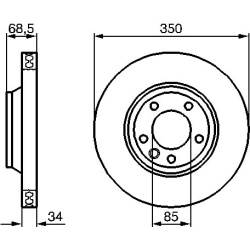 stabdžių diskas (1vnt)
                                BOSCH                                0986479251, BOSCH, 0986479251, 