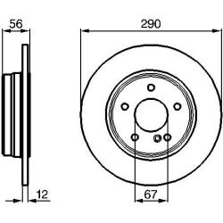 stabdžių diskas (1vnt)
                                BOSCH                                0986478899, BOSCH, 0986478899, 
