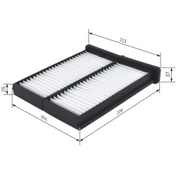 filtras, salono oras
                                BOSCH                                1987432086, BOSCH, 1987432086, auto