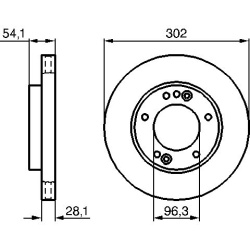 stabdžių diskas (1vnt)
                                BOSCH                                0986479230, BOSCH, 0986479230, 