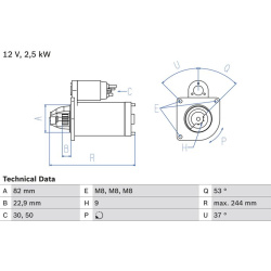 Starteris
                                BOSCH                                0986023120, BOSCH, 0986023120, auto detalė