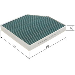 filtras, salono oras FILTER+
                                BOSCH                                0986628522, BOSCH, 09866285
