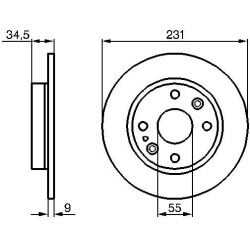 stabdžių diskas (1vnt)
                                BOSCH                                0986478242, BOSCH, 0986478242, 