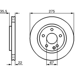 stabdžių diskas (1vnt)
                                BOSCH                                0986478474, BOSCH, 0986478474, 