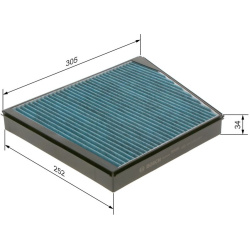 filtras, salono oras FILTER+
                                BOSCH                                0986628549, BOSCH, 09866285