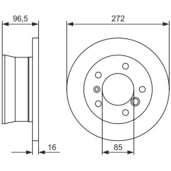 stabdžių diskas (1vnt)
                                BOSCH                                0986478433, BOSCH, 0986478433, 