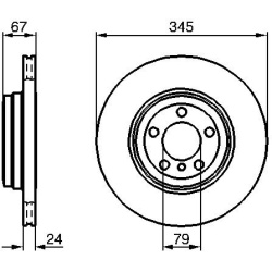 stabdžių diskas (1vnt)
                                BOSCH                                0986479005, BOSCH, 0986479005, 
