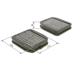 filtras, salono oras
                                BOSCH                                1987432512, BOSCH, 1987432512, auto