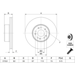 stabdžių diskas (1vnt)
                                BOSCH                                0986478327, BOSCH, 0986478327, 