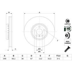 stabdžių diskas (1vnt)
                                BOSCH                                0 986 479 F58, BOSCH, 0986479F5