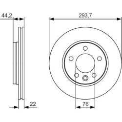 stabdžių diskas (1vnt)
                                BOSCH                                0986479S06, BOSCH, 0986479S06, 