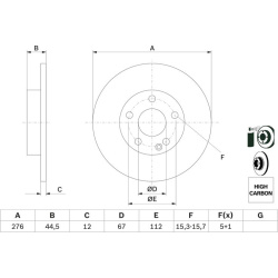 stabdžių diskas (1vnt)
                                BOSCH                                0986479185, BOSCH, 0986479185, 