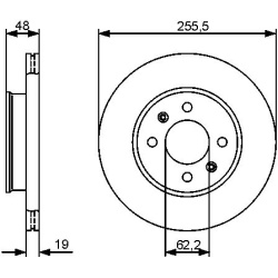 stabdžių diskas (1vnt)
                                BOSCH                                0986479459, BOSCH, 0986479459, 