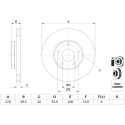 stabdžių diskas (1vnt)
                                BOSCH                                0986479173, BOSCH, 0986479173, 