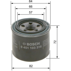 alyvos filtras
                                BOSCH                                0451103316, BOSCH, 0451103316, auto detal