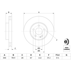 stabdžių diskas (1vnt)
                                BOSCH                                0986479C50, BOSCH, 0986479C50, 