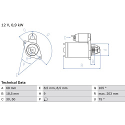 Starteris
                                BOSCH                                0986018010, BOSCH, 0986018010, auto detalė