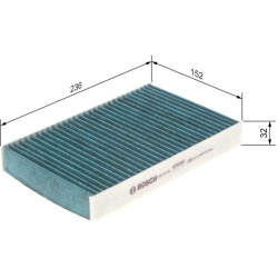 filtras, salono oras FILTER+
                                BOSCH                                0986628550, BOSCH, 09866285