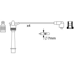 uždegimo laido komplektas
                                BOSCH                                0986357258, BOSCH, 0986357258
