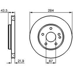 stabdžių diskas (1vnt)
                                BOSCH                                0986478301, BOSCH, 0986478301, 
