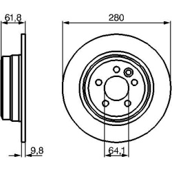 stabdžių diskas (1vnt)
                                BOSCH                                0986478837, BOSCH, 0986478837, 