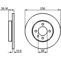 stabdžių diskas (1vnt)
                                BOSCH                                0986478329, BOSCH, 0986478329, 