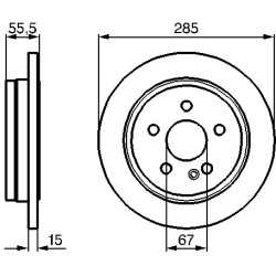 stabdžių diskas (1vnt)
                                BOSCH                                0986478469, BOSCH, 0986478469, 