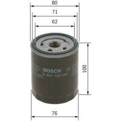 alyvos filtras
                                BOSCH                                0451103352, BOSCH, 0451103352, auto detal