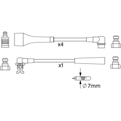 uždegimo laido komplektas
                                BOSCH                                0986357254, BOSCH, 0986357254