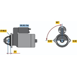 Starteris
                                BOSCH                                0986010030, BOSCH, 0986010030, auto detalė