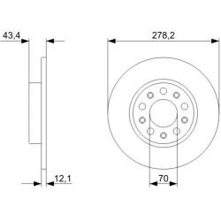 stabdžių diskas (1vnt)
                                BOSCH                                0986479292, BOSCH, 0986479292, 