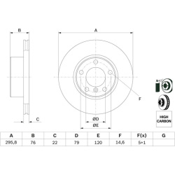 stabdžių diskas (1vnt)
                                BOSCH                                0986478848, BOSCH, 0986478848, 