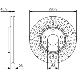 stabdžių diskas (1vnt)
                                BOSCH                                0986479S93, BOSCH, 0986479S93, 