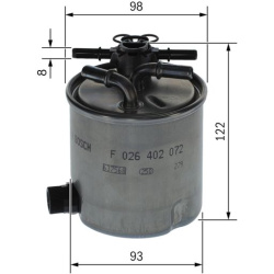 kuro filtras
                                BOSCH                                F026402072, BOSCH, F026402072, auto detalė