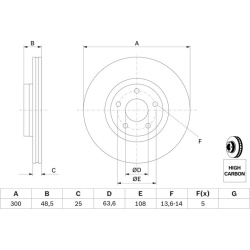 stabdžių diskas (1vnt)
                                BOSCH                                0986479C52, BOSCH, 0986479C52, 