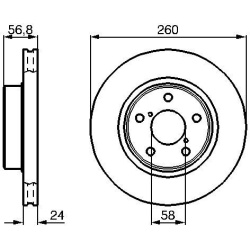 stabdžių diskas (1vnt)
                                BOSCH                                0986478293, BOSCH, 0986478293, 
