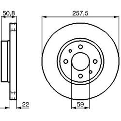 stabdžių diskas (1vnt)
                                BOSCH                                0986478512, BOSCH, 0986478512, 