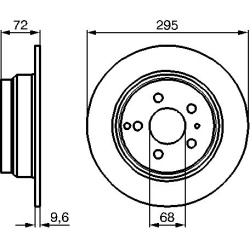 stabdžių diskas (1vnt)
                                BOSCH                                0986478628, BOSCH, 0986478628, 
