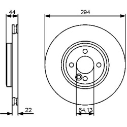 stabdžių diskas (1vnt)
                                BOSCH                                0986479438, BOSCH, 0986479438, 