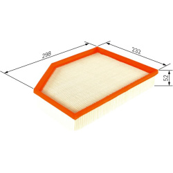 oro filtras
                                BOSCH                                F 026 400 501, BOSCH, F 026 400 501, auto de