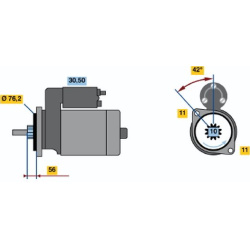 Starteris
                                BOSCH                                0986015470, BOSCH, 0986015470, auto detalė