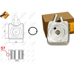 Aušintuvas tepalo
                                NRF                                31305, NRF, 31305, auto detalė